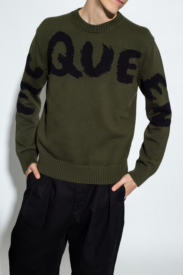alexander mcqueen tread leather knee high boots - Sweater